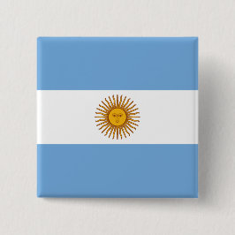 Argentinien-Flagge Button
