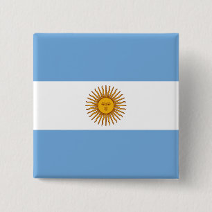 Argentinien-Flagge Button