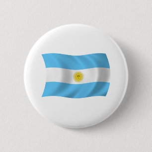 Argentinien-Flagge-Button Button