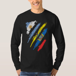 Argentinien-Flagge Ecuador Gewachsen Patriot Land  T-Shirt