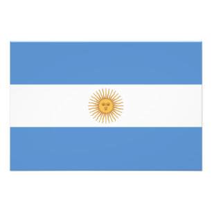 Argentinien-Flagge Fotodruck