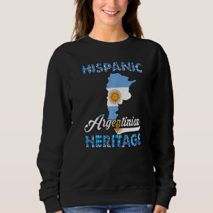 Argentinien-Flagge Hispanisches Erbe Argentinische Sweatshirt