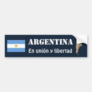 Argentinien-Flagge + Karten-Autoaufkleber Autoaufkleber