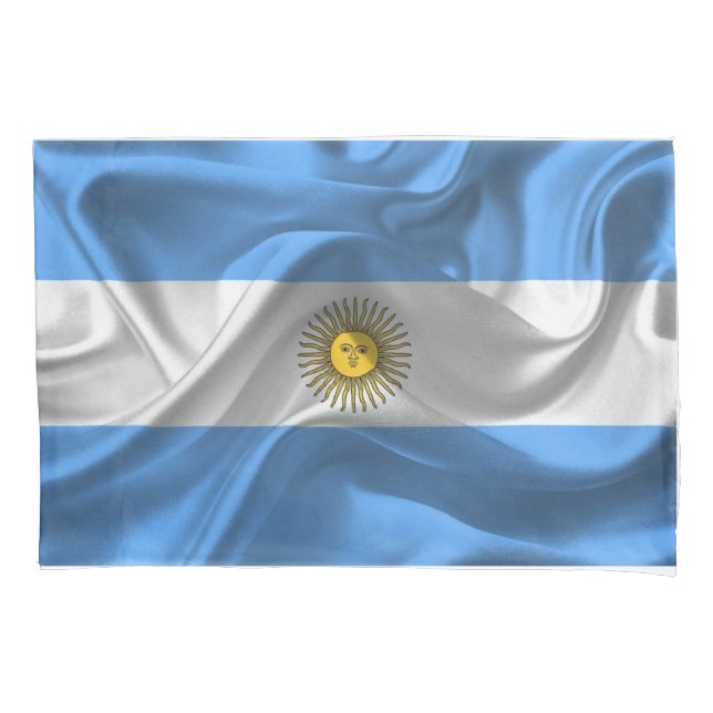 Argentinien Flagge Kissenbezug (Vorderseite)