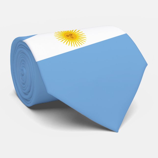 Argentinien-Flagge Krawatte (Gerollt)