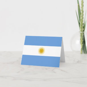 Argentinien-Flagge Notizkarte Karte