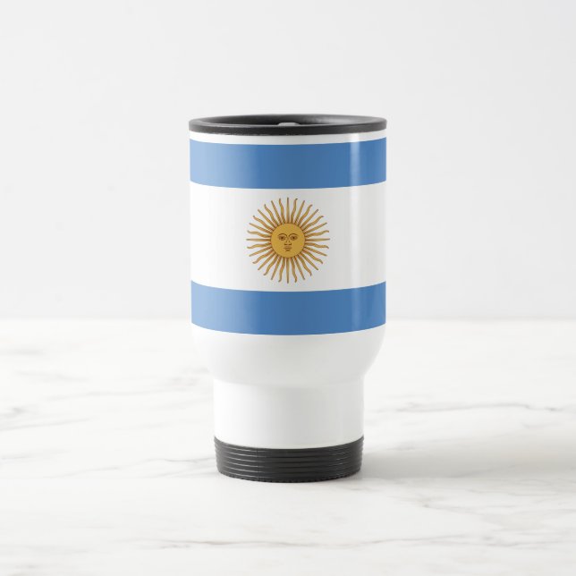 Argentinien-Flagge Reisebecher (Mittel)