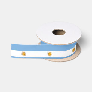 Argentinien-Flagge Satinband