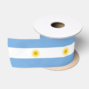 Argentinien-Flagge Satinband