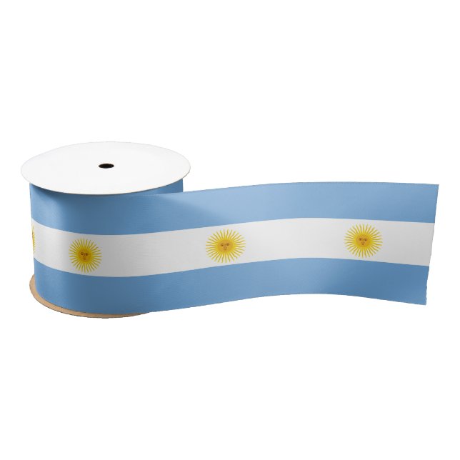 Argentinien-Flagge Satinband (Spule)