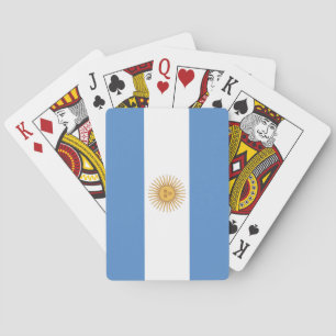 Argentinien-Flagge Spielkarten