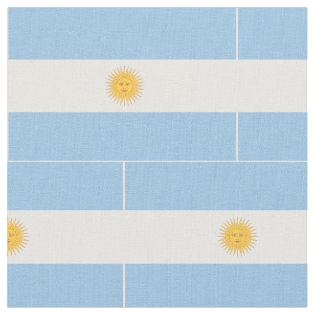 Argentinien-Flagge Stoff (Nahaufnahme)
