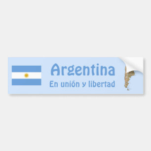 Argentinien Flagge und Karte Aufkleber Autoaufkleber