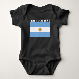 Argentinien Flagge Weltmeisterschaft 2022 Fußball Baby Strampler