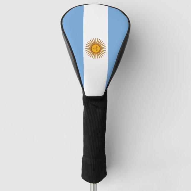 Argentinien-Flaggen-argentinisches patriotisches Golf Headcover (Vorderseite)