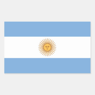 Argentinien-Flaggen-Aufkleber Rechteckiger Aufkleber