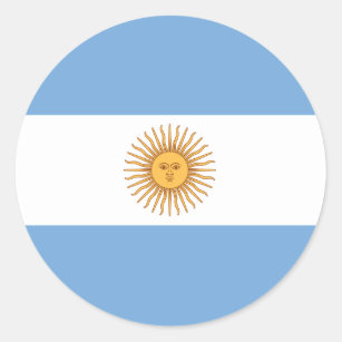 Argentinien-Flaggen-Aufkleber Runder Aufkleber