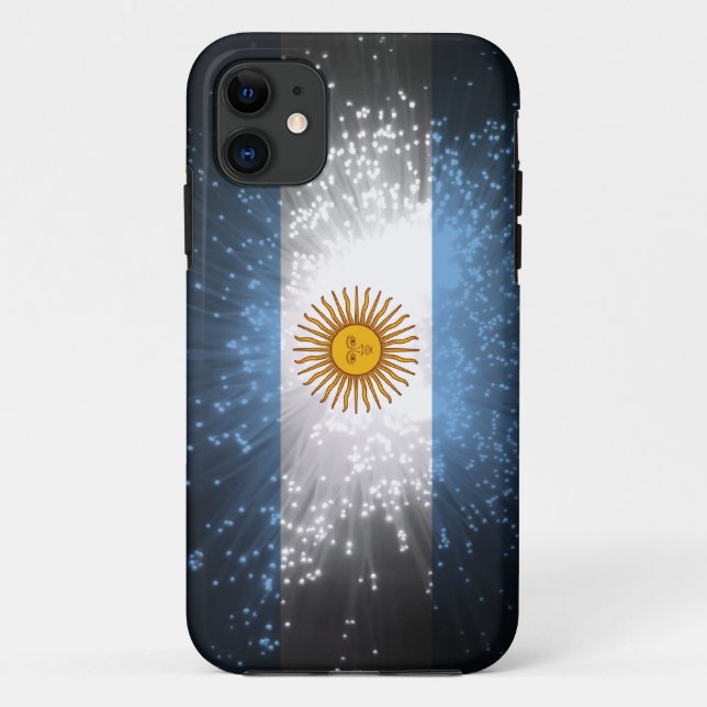 Argentinien-Flaggen-Feuerwerk Case-Mate iPhone Hülle (Rückseite)