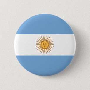 Argentinien-Flaggen-Knopf Button