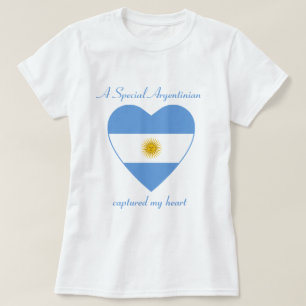 Argentinien-Flaggen-Schatz-T - Shirt