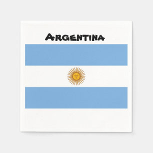 Argentinien-Flaggen-Servietten Serviette