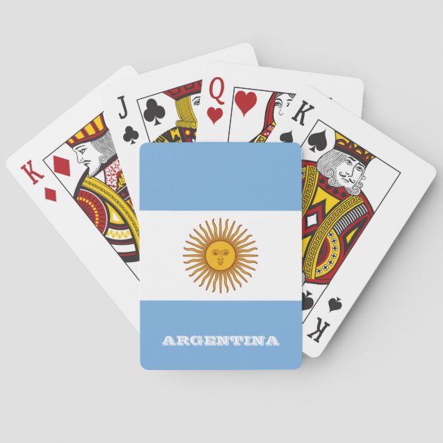Argentinien Flaggenspiele, Argentinien Spielkarten (Rückseite)
