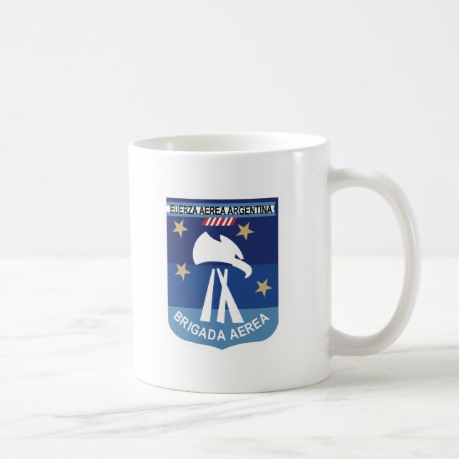 Argentinien-Flecken-Argentinien-Luftwaffe Fuerza Kaffeetasse (Rechts)