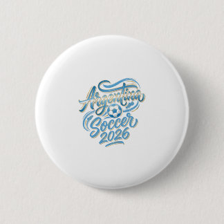Argentinien Fußball 2026 Fußball Fett Land Typogra Button