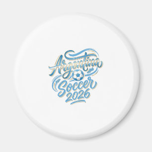 Argentinien Fußball 2026 Fußball Fett Land Typogra Magnet