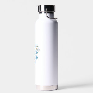 Argentinien Fußball 2026 Fußball Fett Land Typogra Trinkflasche