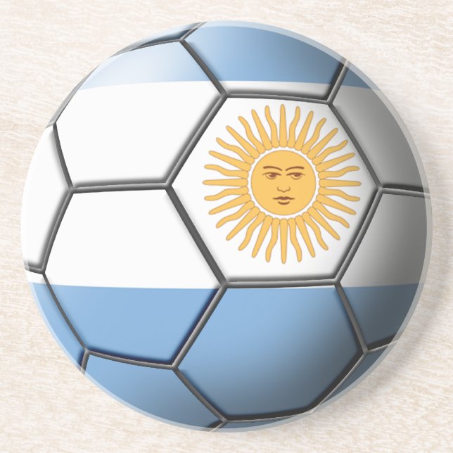 Argentinien-Fußball-Ball-Untersetzer Untersetzer (Vorne)