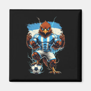 Argentinien Fußball Fan Flagge Vintage Stolz Tier  Magnet