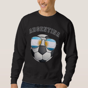 Argentinien Fußball Fan Sunglass Football Argentin Sweatshirt