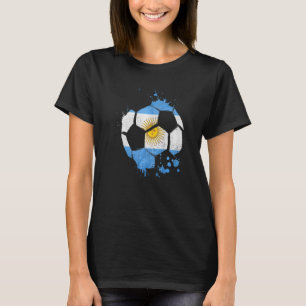 Argentinien Fußball Grafik Argentinien Flaggenfußb T-Shirt