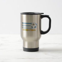 Argentinien-Fußball-rostfreier Stahl-Reise-Tasse