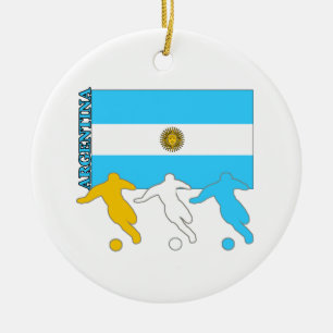Argentinien-Fußball-Spieler Keramikornament