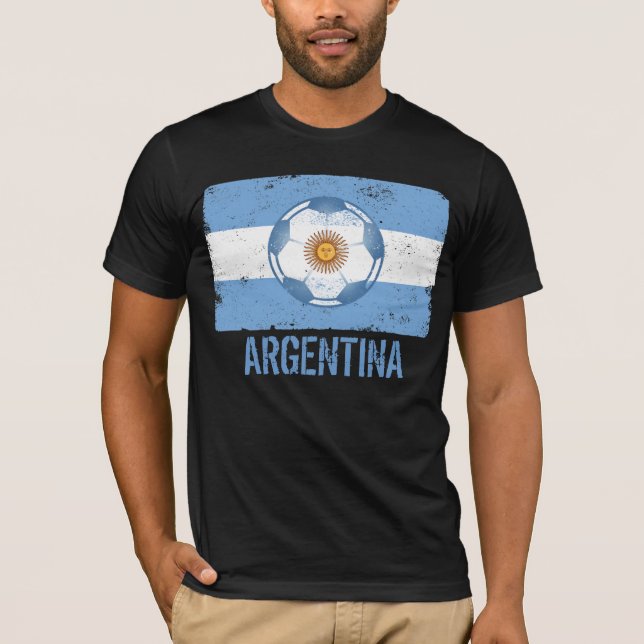 Argentinien-Fußball T-Shirt (Vorderseite)