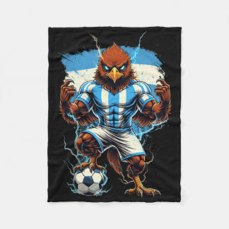 Argentinien Fußballfan-Flagge Vintage Stolz Tier B Fleecedecke