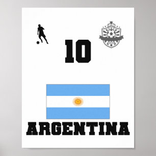 Argentinien Fußballmannschaft Kinder T-Shirt  Poster