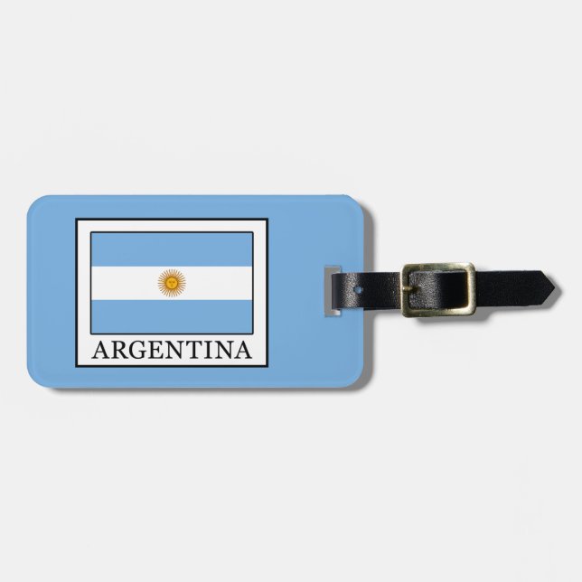 Argentinien Gepäckanhänger (Vorderseite horizontal)