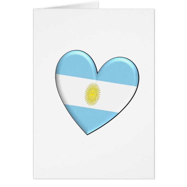 Argentinien-Herz-Flagge (Vorne)