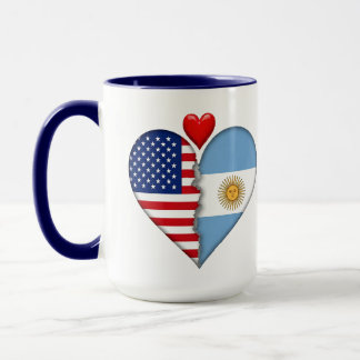 Argentinien Herz Flaggen Hispanic Heritage Tasse