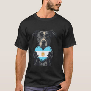 Argentinien Herz Hund argentinische Wurzeln argent T-Shirt