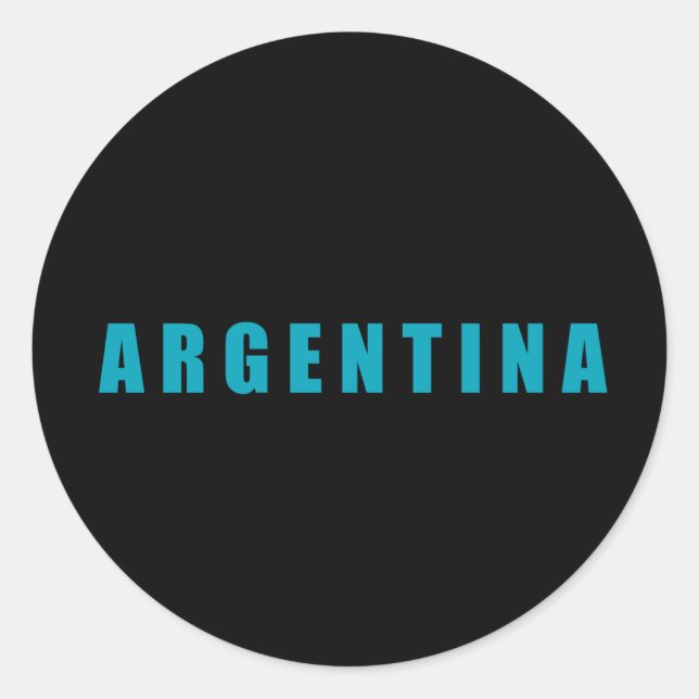 Argentinien, I Liebe Argentinien Runder Aufkleber (Vorderseite)