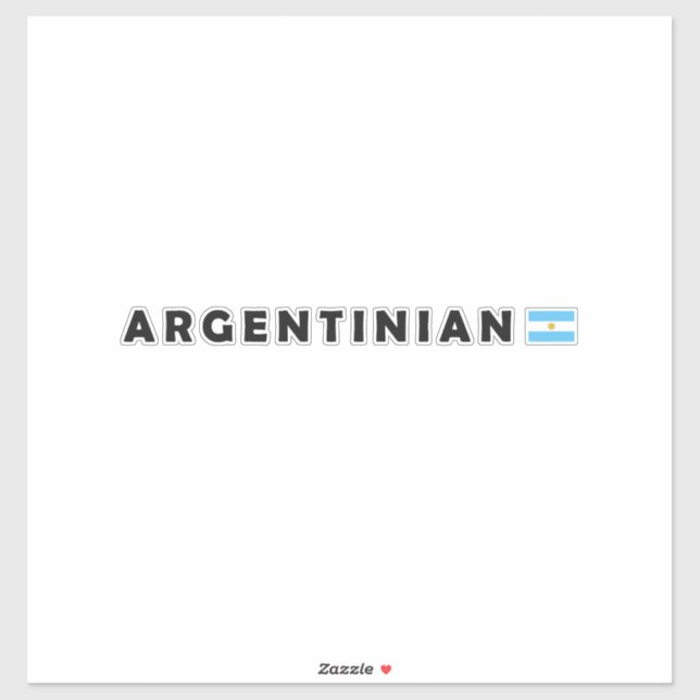 Argentinien, ich bin Argentinier Aufkleber (Blatt)