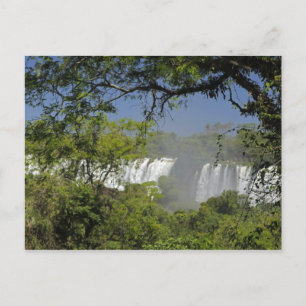 Argentinien, Iguacu-Wasserfälle in der Sonne. 2 Postkarte