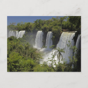 Argentinien, Iguacu-Wasserfälle in der Sonne. Postkarte