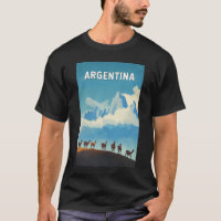 Argentinien Illustration Travel Art Vintag