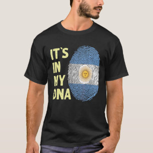 Argentinien in meinem DNA argentinischen Flaggente T-Shirt