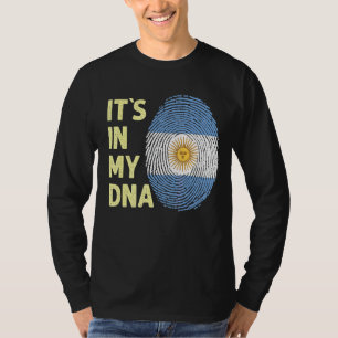 Argentinien in meinem DNA argentinischen Flaggente T-Shirt